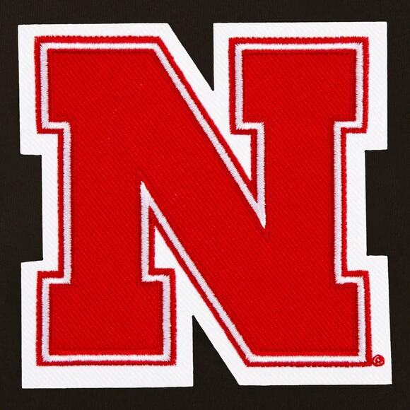 Nebraska Cornhuskers Reversible Fleece Jacket with Faux Leather Sleeve - Picture 3 of 6